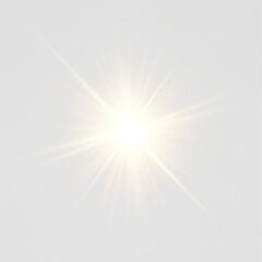 Light, sparkle, shiny, star, light PNG with magic burst effect. Glistering Overlay PNG shines bright on transparent scene, ideal for fantasy, holiday, or glowing sun visuals.