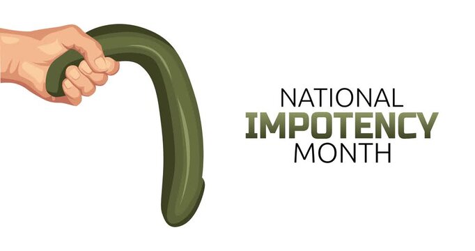 national impotency month motion video, ideal for national impotency month celebration