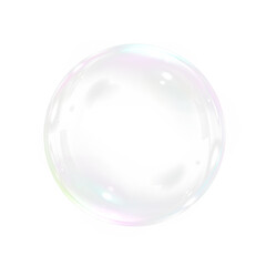 Bubble, soap, transparent, water, clean — shiny PNG sphere with iridescent glow. PNG Overlay of floating soap bubble on transparent background, ideal for air, foam or detergent-themed visuals.