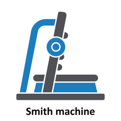 Smith machine vector icon which can easily edit or modify 