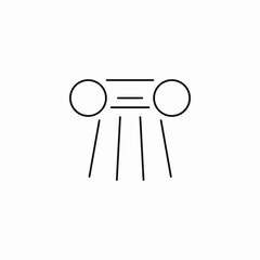 light fixture illuminating icon sign vector