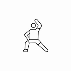 sport activity pose icon sign vector