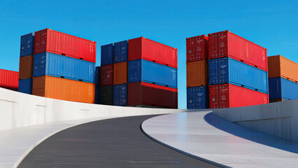 container cargo freight ship