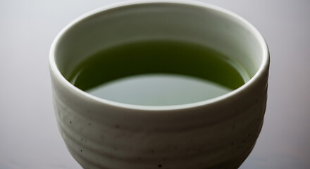 Ceramic Cup Filled with Refreshing Matcha Green Tea