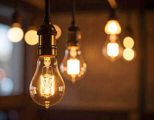 Warm hanging lights