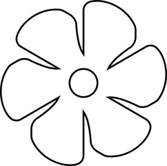 The image displays of simple stylized icon flower and geometric shapes likely part of turbines and vector illustration or graphic design. commonly used for creating logos patterns decorative element