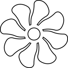 The image displays of simple stylized icon flower and geometric shapes likely part of turbines and vector illustration or graphic design. commonly used for creating logos patterns decorative element