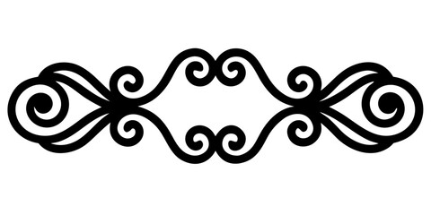 Elegant flourish design element for invitations and cards lends a touch of sophistication and timeless beauty to your creative projects