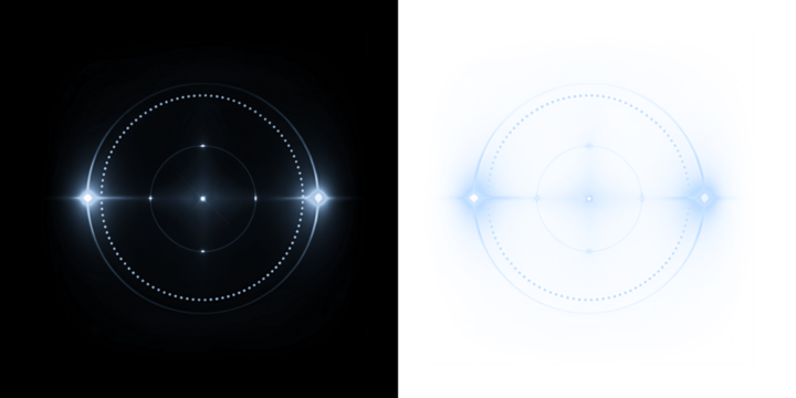 Glowing, ring, frame, neon, PNG — blue gradient PNG ring with light effect. Overlay for transparent photo frame, party glow background, or dynamic illuminated round shape design element.