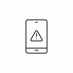 mobile phone alert icon sign vector