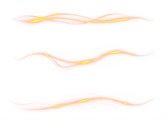 Curve, wave, yellow, swirl, PNG — dynamic golden ribbon PNG on transparent background. Perfect Overlay for design, modern art, stylish decor, or concept visuals with glossy abstract shape.
