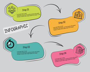 Timeline Creator infographic template. 5 Step timeline journey, calendar Flat simple infographics design template. presentation graph. Business concept with 5 options, gantt vector illustration. eps10
