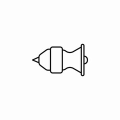 jet engine outline icon sign vector
