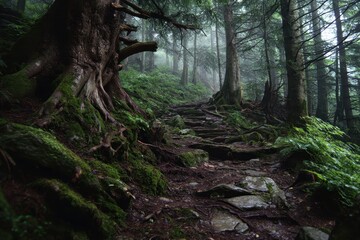 Obraz premium forest pathways