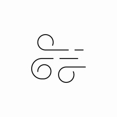 wind air current icon sign vector