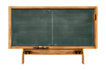 Vintage Double-Sided Chalkboard with Wooden Frame and Stand