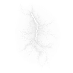 Dramatic, electric, thunder, overlay, lightning — powerful white PNG strike with storm energy. Transparent PNG Overlay for nature scenes, backgrounds, weather effects, and abstract storm visual