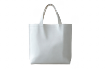 Blank white canvas tote bag