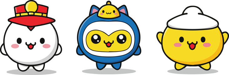 Kawaii Dumpling Squad Characters