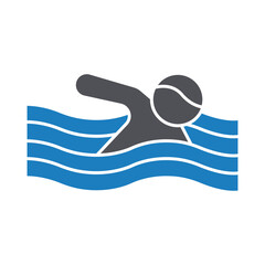 Swimming Vector Icon which can easily modify or edit