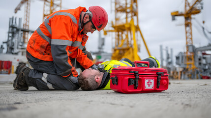 Workplace Injury with First Aid Response
