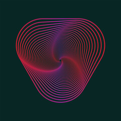 Abstract geometric design with bold color accents