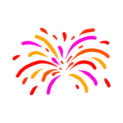 colorful firework ornament