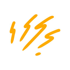 Fototapeta premium yellow manga comic symbol element