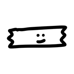 element of shape with smiling face