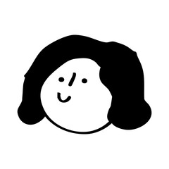 funny face of a girl