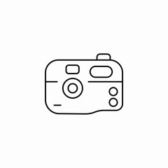 compact digital camera icon sign vector