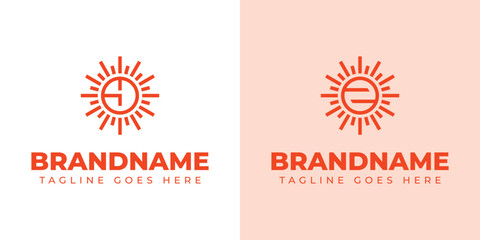 Letter Y Z Sun Logo, symbolizing energy, growth, and a bright future