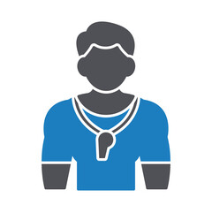 Fitness trainer Vector Icon which can easily modify or edit