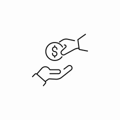 money transfer exchange icon sign vector