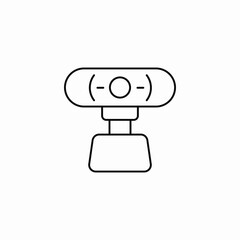 webcam computer accessory icon sign vector