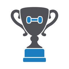 Gym trophy Vector Icon which can easily modify or edit