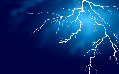 Black background with bright anime lightning on deep black background.