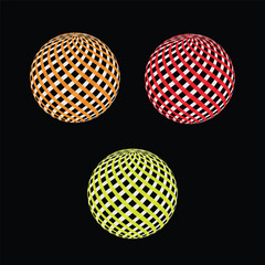 Abstract 3d design elements collection vector