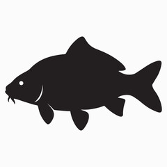 Abstract fish illustration with vibrant color palette