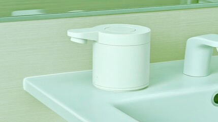 Modern soap dispenser bathroom sink hygiene