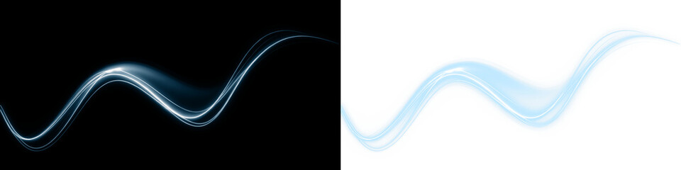 Gradient, wave, transparent, abstract, and blue effects blend into one PNG. A transparent PNG Overlay using gradient, wave, transparent, abstract, and blue in a fluid, tech-inspired motion style.