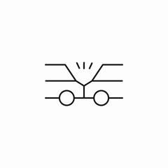 car accident crash icon sign vector