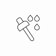 dropper liquid drops icon sign vector