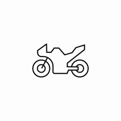motorcycle bike transport icon sign vector