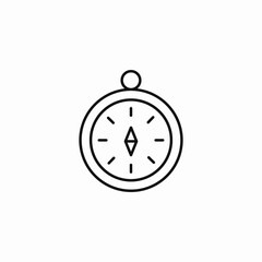 navigation compass tool icon sign vector
