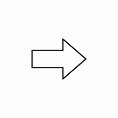 right arrow direction indicator icon sign vector