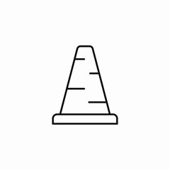 traffic cone sign  icon sign vector