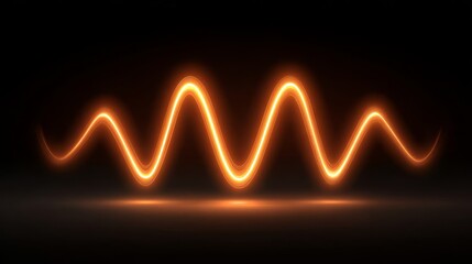 Wireless technology connection high-speed data network system with glowing signal waves in a modern environment