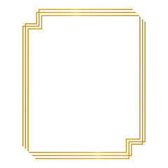 simple gold border frame.eps