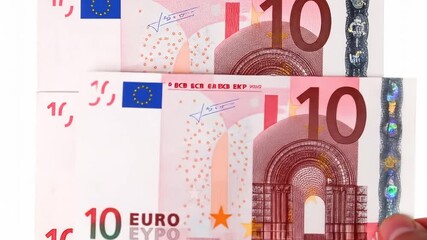 Stacked euro banknotes - Powered by Adobe
